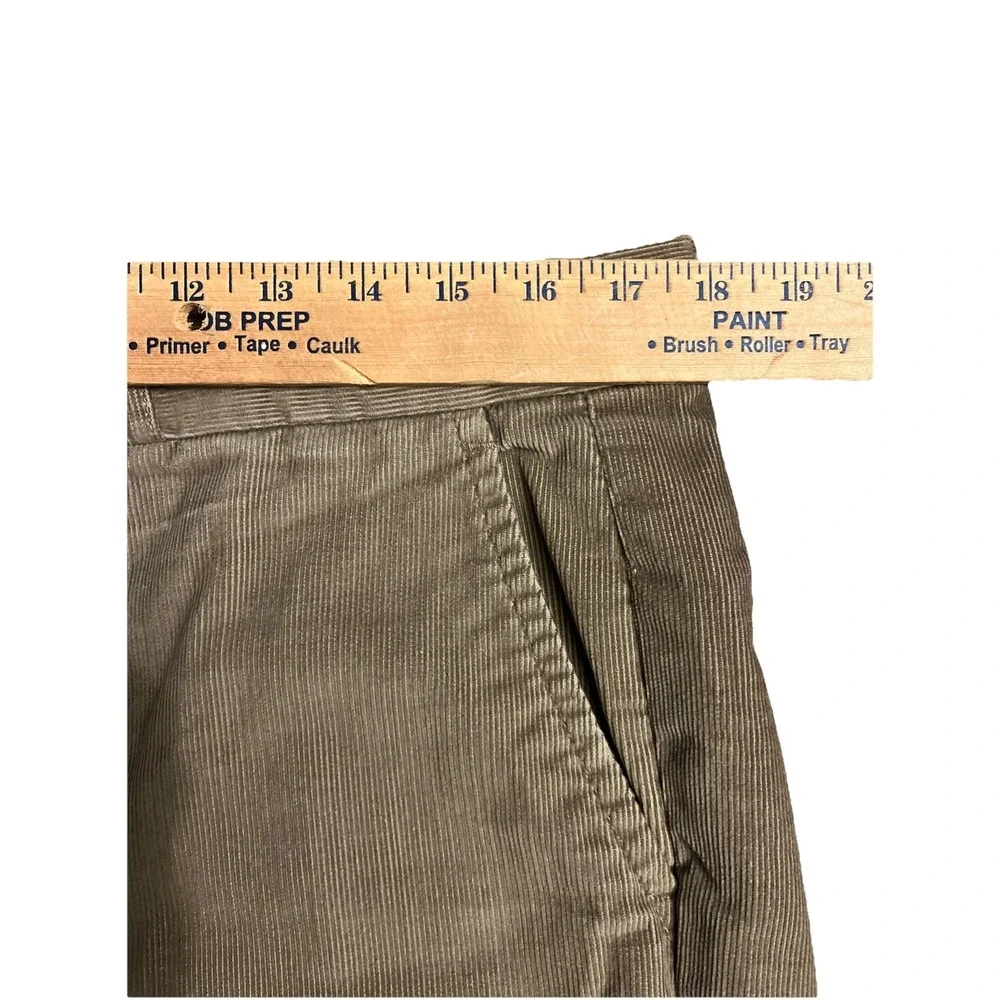 Vintage F.F. Farah Brown Medium Wale Corduroy Pants 35 x 30 Straight Leg